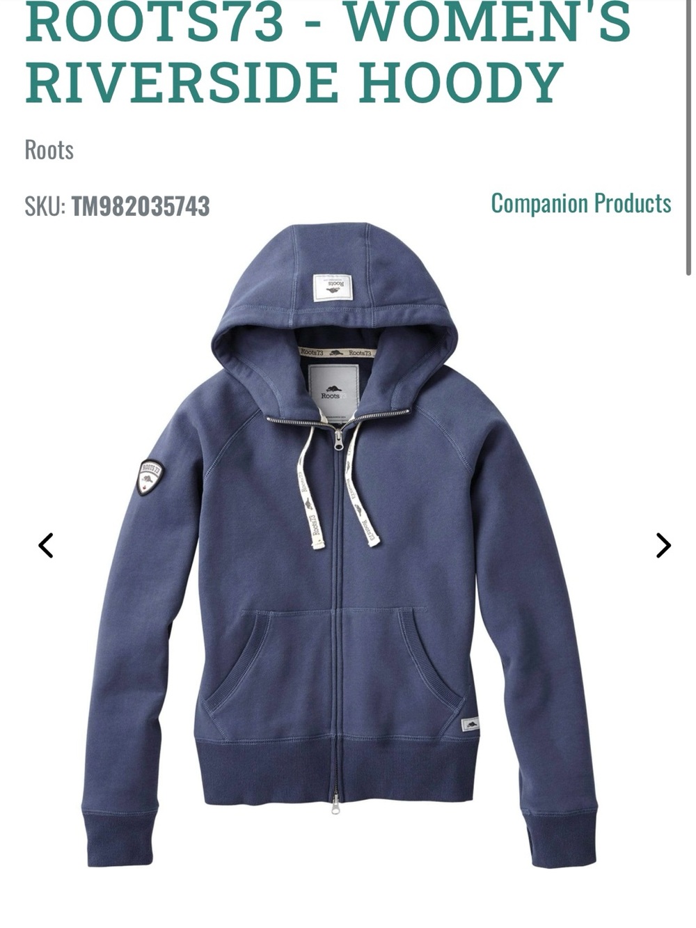 Roots73 Riverside Zip Hoodie - Navy Blue